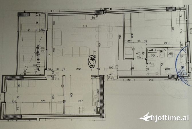 Apartment for sale in Durres 2+1, Emty