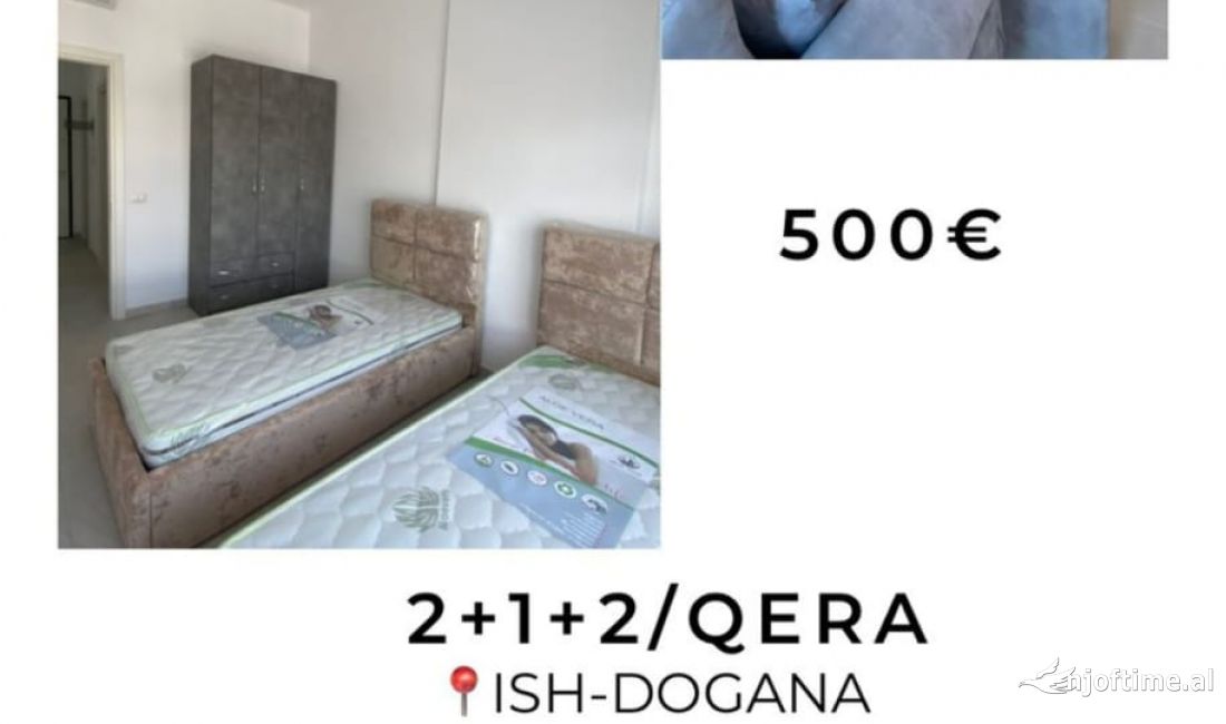 Shtepi me qera Apartament ne Tirane, 2+1, Mobilimi E mobiluar, Pagesa 500  Euro.