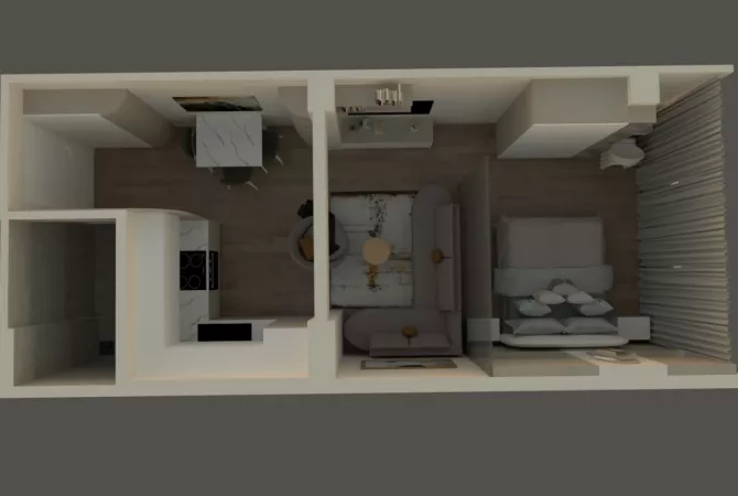 Shtepi ne shitje 1+1 ne Tirane - 75,000 Euro