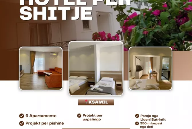 Ambient biznesi ne shitje 5+1 ne Sarande - 750,000 Euro