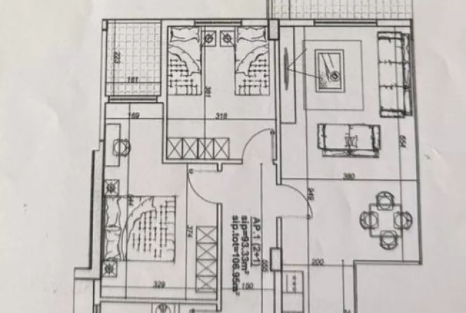 Shtepi ne shitje 2+1 ne Tirane - 155,000 Euro