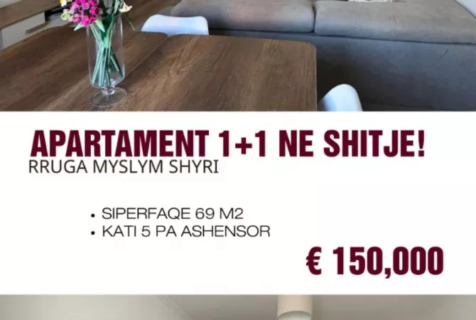 House for Sale 1+1 in Tirana - 150,000 Euro