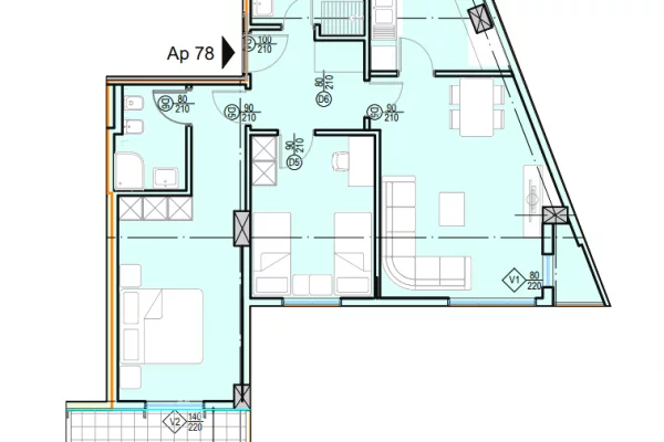 Business Property for Rent 3+1 in Tirana - 650 Euro