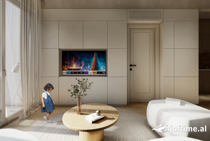 Shtepi ne shitje Apartament ne Tirane, 1+1, Mobilimi Bosh, pa mobiluar, Pagesa 140,000  Euro.