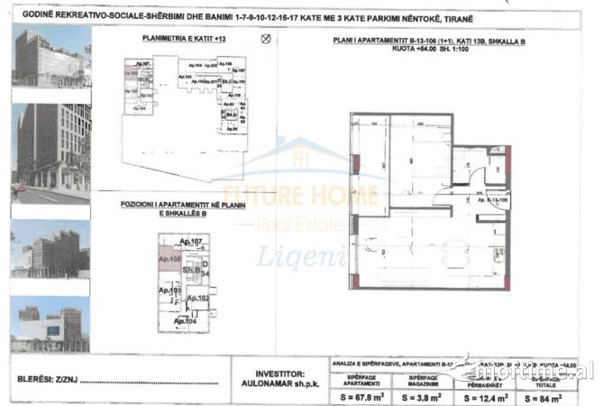 Shtepi ne shitje 1+1 ne Tirane - 126,000 Euro