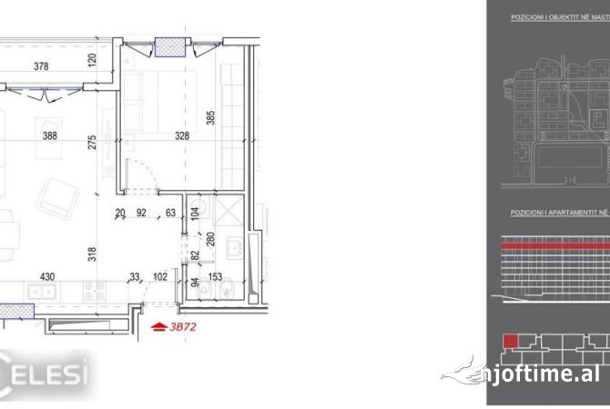 Shtepi ne shitje 1+1 ne Tirane - 64,000 Euro