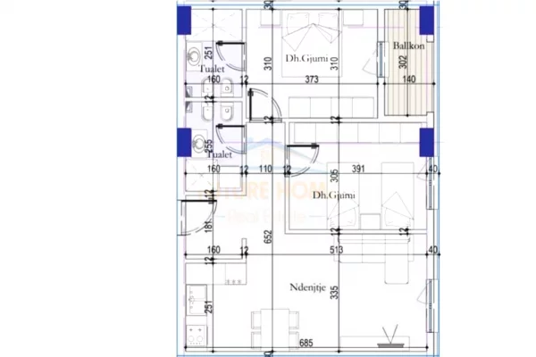 Shtepi ne shitje 2+1 ne Tirane - 109,500 Euro