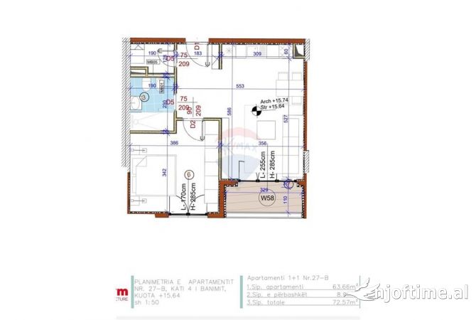 Shtepi ne shitje 1+1 ne Tirane - 125,000 Euro