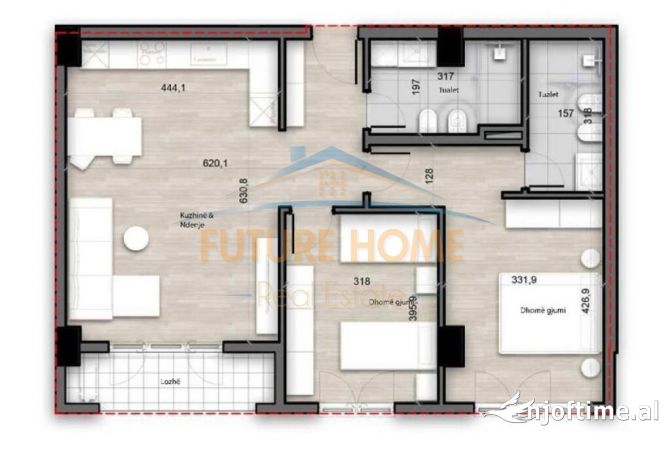 Shtepi ne shitje 2+1 ne Tirane - 161,000 Euro