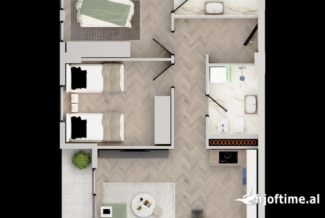 Shtepi ne shitje 2+1 ne Tirane - 95,000 Euro