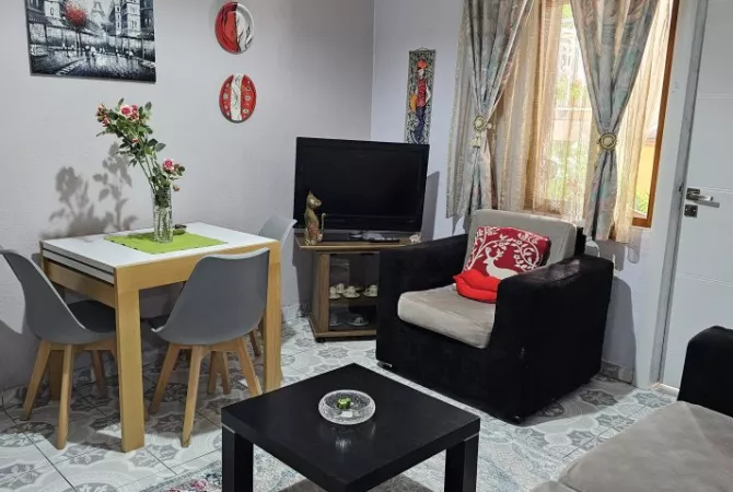 Shtepi me qera Apartament ne Tirane, 1+1, Mobilimi E mobiluar, Pagesa 360  Euro.