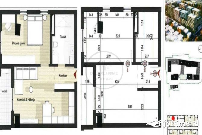 Shtepi ne shitje 1+1 ne Tirane - 124,500 Euro