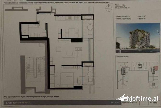 Shtepi ne shitje 1+1 ne Tirane - 187,000 Euro