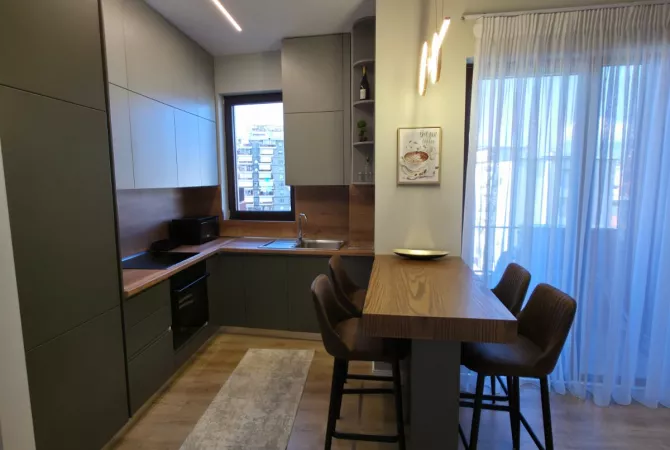 Shtepi me qera Apartament ne Tirane, 1+1, Mobilimi E mobiluar, Pagesa 700  Euro.