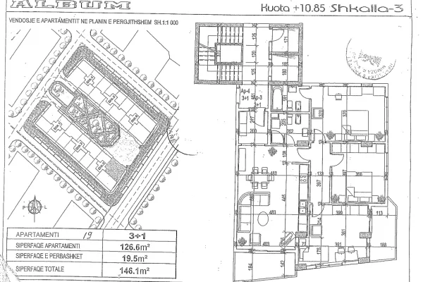 🏢 SHITET APARTAMENT 3+1+2 – ASTIR (2 Palmat)
