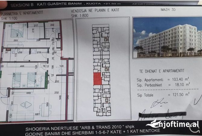 Shtepi ne shitje 2+1 ne Tirane - 75,000 Euro