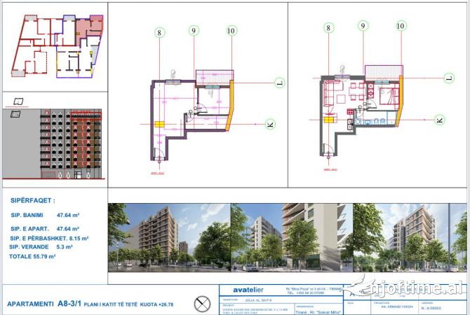 Shtepi ne shitje 1+1 ne Tirane - 74,000 Euro