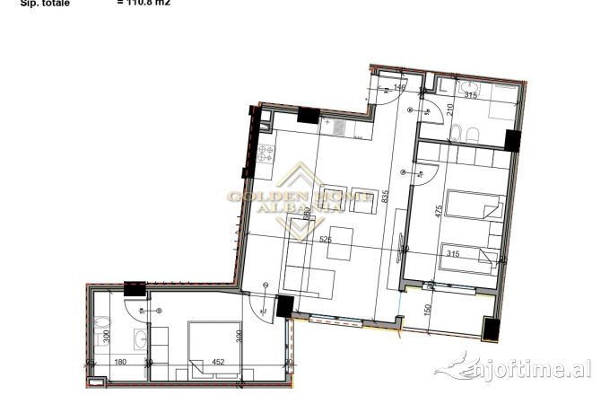 Shtepi ne shitje 2+1 ne Tirane - 101,936 Euro