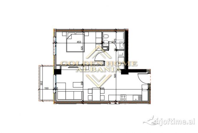 Shtepi ne shitje 1+1 ne Tirane - 74,690 Euro