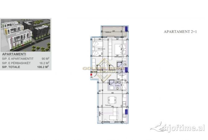Shtepi ne shitje 2+1 ne Tirane - 1,231,920 Euro