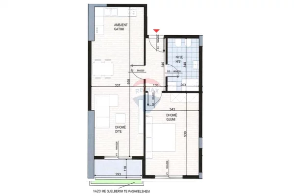 Apartament 1+1 për Shitje – Ish Fusha e Aviacionit, Tiranë