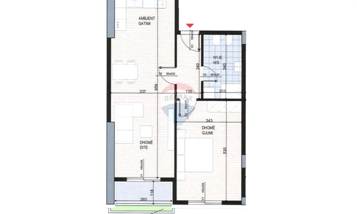 Appartamento in vendita a Tirana 1+1, SemiArredato
