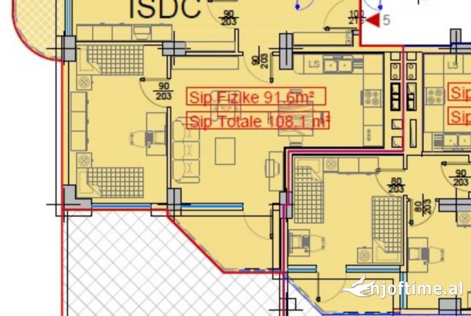 Ambient biznesi me qera 3+1 ne Tirane - 1,500 Euro