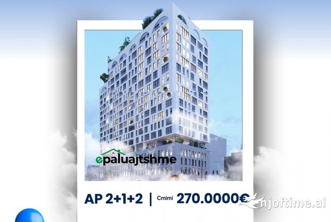 Shtepi ne shitje 2+1 ne Tirane - 270,000 Euro