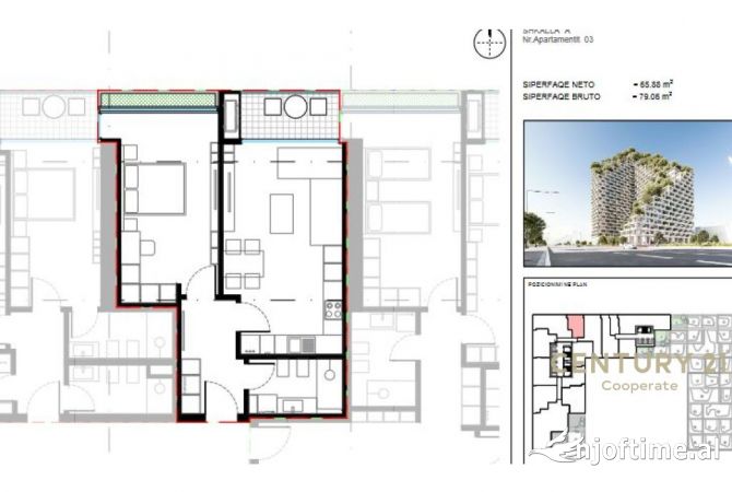 Shtepi ne shitje 1+1 ne Tirane - 173,800 Euro