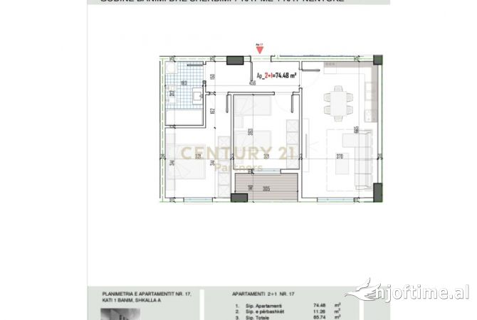 Shtepi ne shitje 2+1 ne Tirane - 97,000 Euro