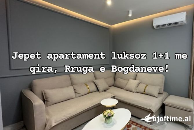 Shtepi me qera Apartament ne Tirane, 1+1, Mobilimi E mobiluar, Pagesa 850  Euro.