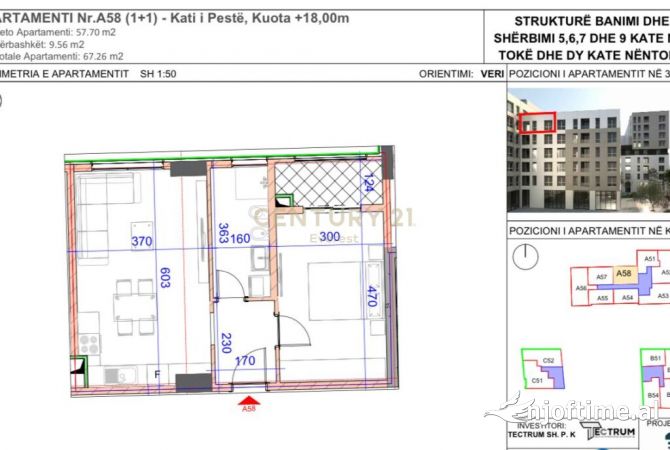 Shtepi ne shitje 1+1 ne Tirane - 120,600 Euro