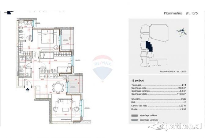 Shtepi ne shitje 2+1 ne Tirane - 227,430 Euro
