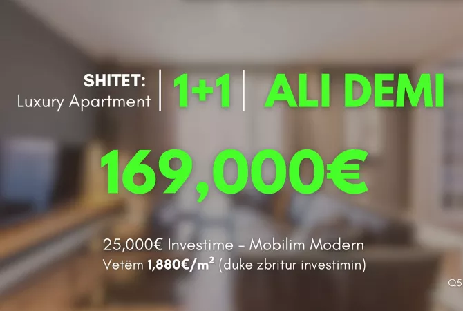 House for Sale 1+1 in Tirana - 169,000 Euro