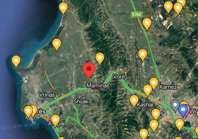 OKAZION  Toke 7,800m2 ( Maminas - prane Autos. Tirane Durres ) me Hipoteke -- Sis, Ujitje & 