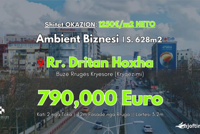 Ambient biznesi ne shitje 3+1 ne Tirane - 790,000 Euro