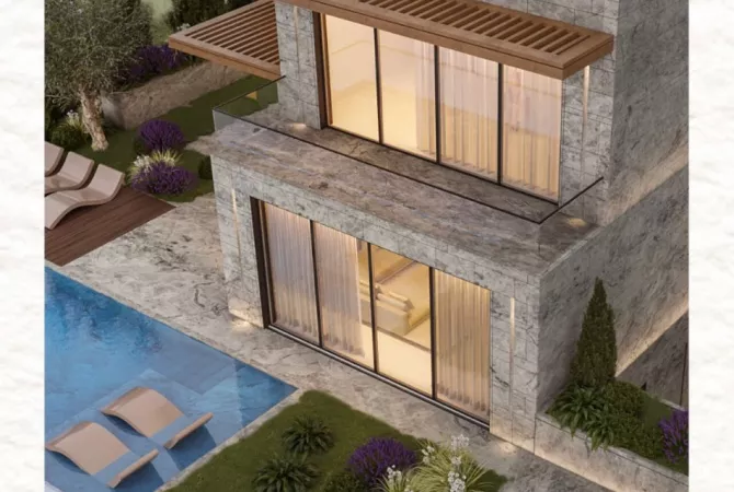 Shtepi ne shitje Vila Luksoze ne Himare, 3+1, Mobilimi Bosh, pa mobiluar, Pagesa 1,250,000  Euro.