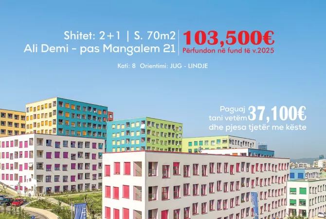Shtepi ne shitje 2+1 ne Tirane - 103,500 Euro