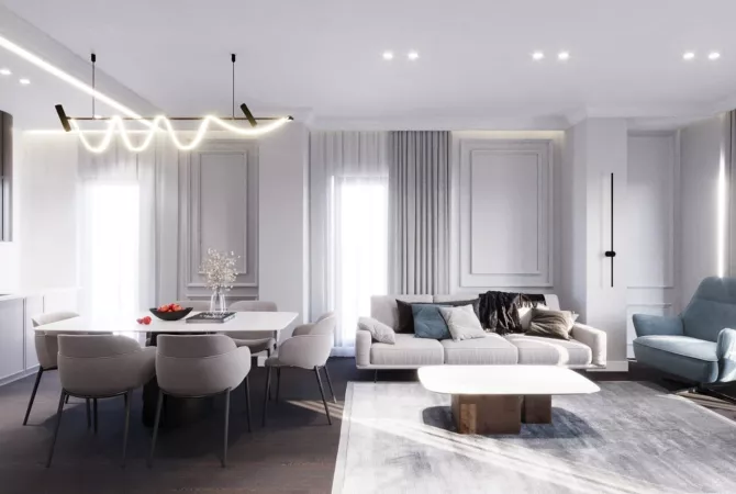 Shtepi ne shitje Apartament ne Tirane, 2+1, Mobilimi Bosh, pa mobiluar, Pagesa 297,000  Euro.