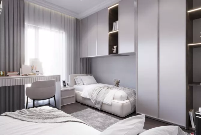 Shtepi ne shitje Apartament ne Tirane, 2+1, Mobilimi Bosh, pa mobiluar, Pagesa 297,000  Euro.