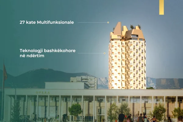 Shtepi ne shitje Apartament ne Tirane, 1+1, Mobilimi Bosh, pa mobiluar, Pagesa 216,500  Euro.