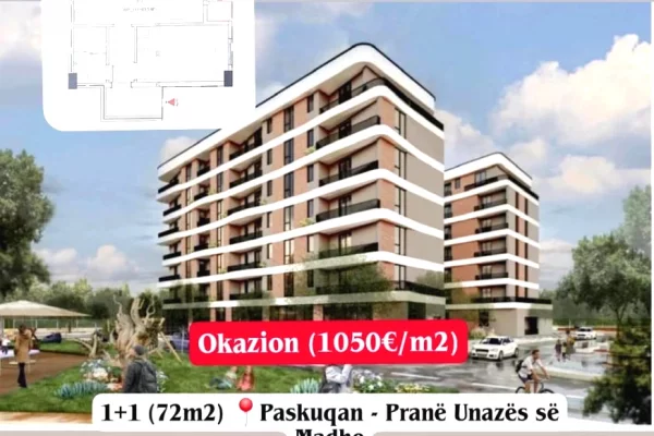 House for Sale 1+1 in Tirana - 75,600 Euro