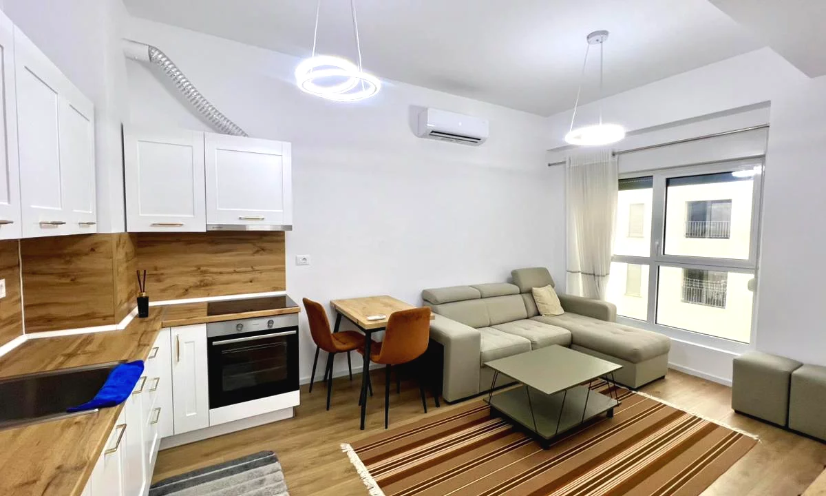 Shtepi me qera Apartament ne Tirane, 1+1, Mobilimi E mobiluar, Pagesa 450  Euro.