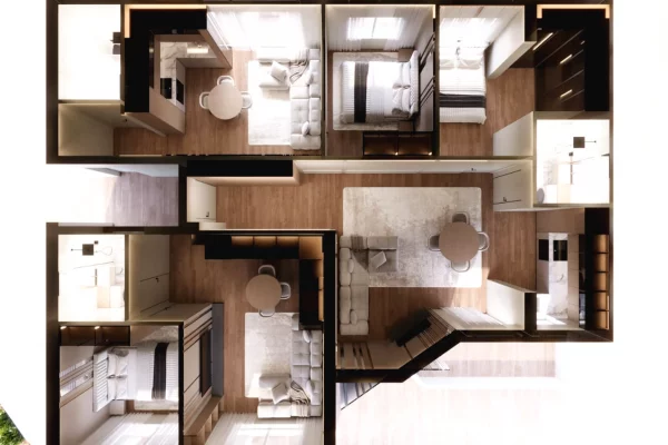 Shtepi ne shitje 1+1 ne Tirane - 98,500 Euro