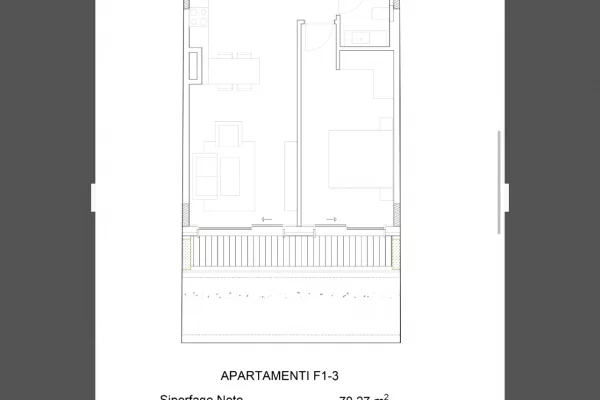 Apartment for sale in Himara 1+1, Emty