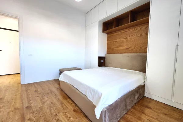 Super apartament 1+1+Kuzhinë më vete( Kryqëzimi vasil shanto- Universiteti Mesdhetar) 67 m2 ( Super pallat 2025 )100% I Ri 660 €/Muaj