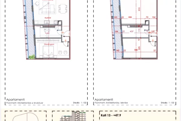 Appartamento in vendita a Tirana 1+1, Vuoto