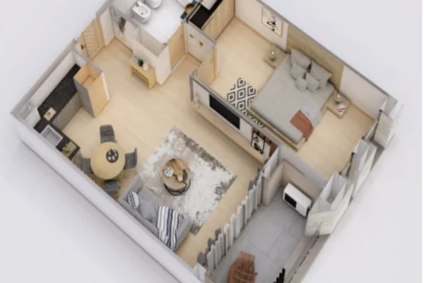 Apartment for sale in Tirana 1+1, Emty