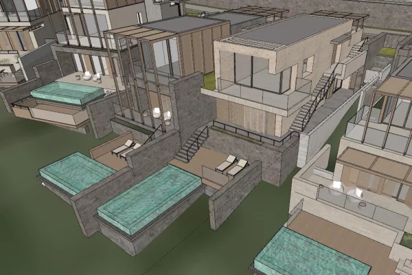 Vila me SPEKTAKOLARE Twin ne 📍Green Coast II CA BEHET??? 331m2 Ndertim & 340m2 Truall - Me PISHINE 🔵 & Pamje nga Deti 1.223.000 Euro 🌊✨️