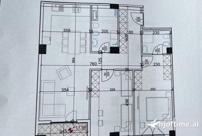 Shtepi ne shitje 2+1 ne Tirane - 196,500 Euro